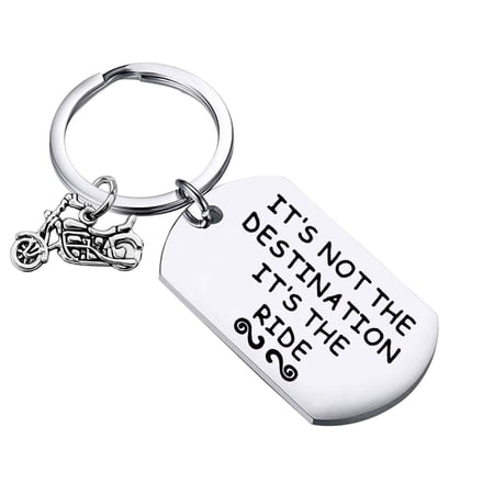 MAOFAED Biker Gift Motocycle Keychain Motorcycle Birthday Gift Stocking Stuffer Biker Chick Gift (Motocycle keychain)
