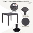 thumbnail image 4 of Modern 4-Person Dining Set with 4 Chairs, 5-Piece Wooden Set, for Living Room, Kitchen, Dining Room, Antique Black + Beige, 4 of 9