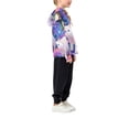 thumbnail image 5 of DIXRUYEE Youth Hoodie Pullover Sweatshirt Cat’s Rainbow Floral Printed, 5 of 9