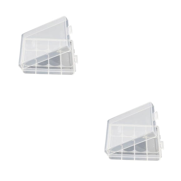 Kenally Battery Case Holder Multi-Compartments Container Bag Organizer Box for AA AAA Rechargeable Batteries Outdoor Exploration Hiking 2piezas