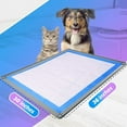 thumbnail image 6 of Skywin Pee Pad Holder for 30 x 36 Inches Training Pads (Light Grey) - Easy to Clean and Store Dog Puppy Pad Holder – Silicon Wee Wee Pad Holder, No Spill Puppy Pad Holder, 6 of 7