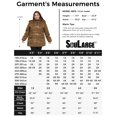 thumbnail image 6 of Soularge Women's Plus Size Winter Coat Quilted Windproof Jacket Hooded Parka Coffee 6X, 6 of 10