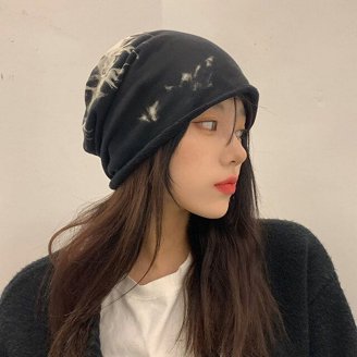 Blotona Women Crochet Bucket Hat Floral Knitted Beanie Hats Hollow