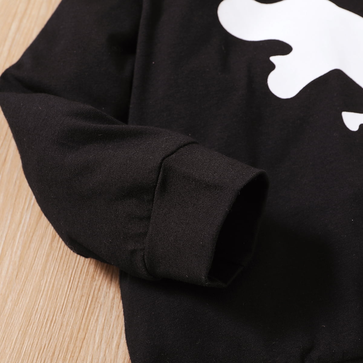 Toddler Boys Outfits 4T Toddler Boy Autumn Winter Outfits 5T Toddler Boy Black And White Dinosaur Print Hooded Long Sleeve Top + Pants 2PCs Set