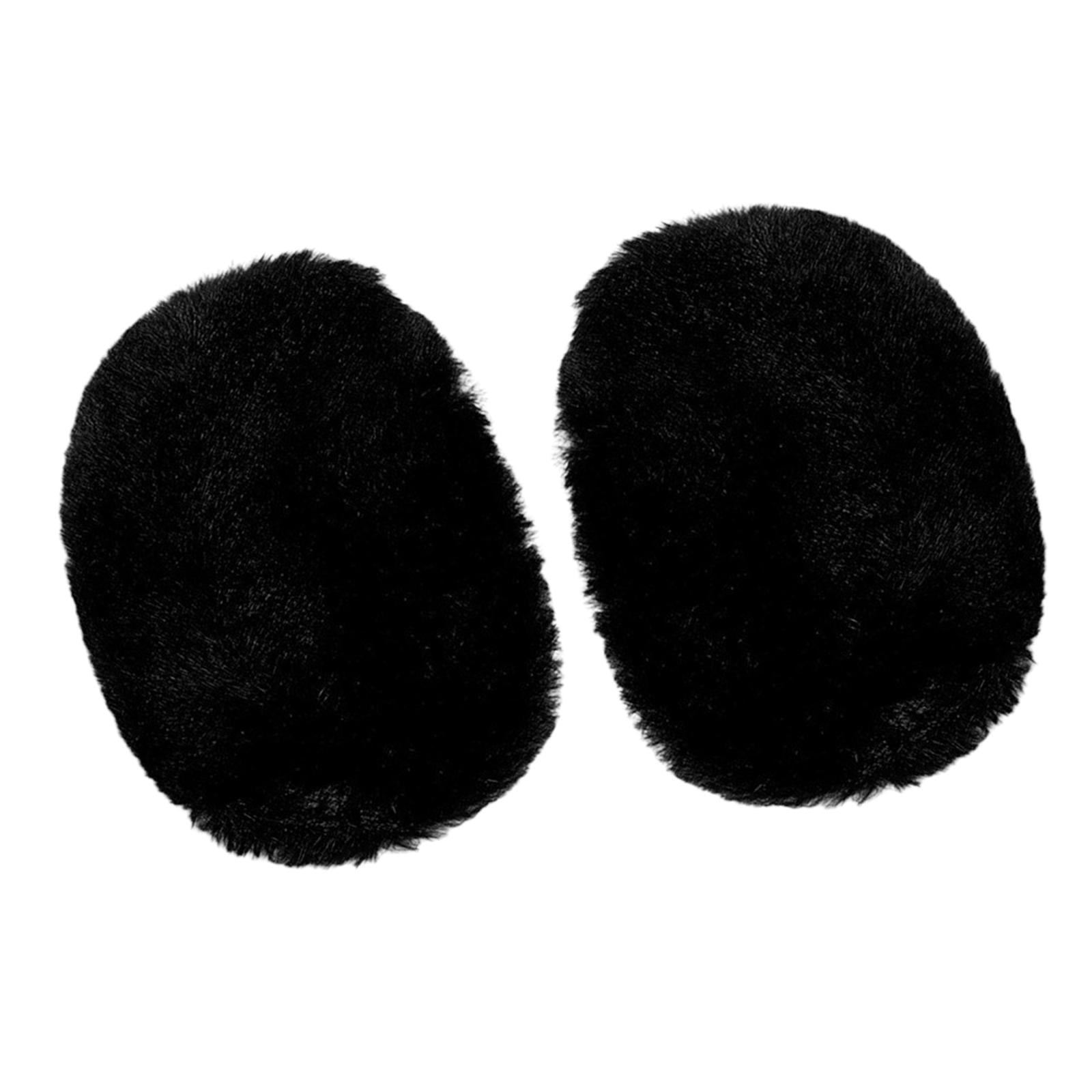 Women's Winter Fleece Ear Warmer Wrap Bandless Ear Muffs Black Women's Winter Fleece Ear Warmer Wrap Bandless Ear Muffs Black