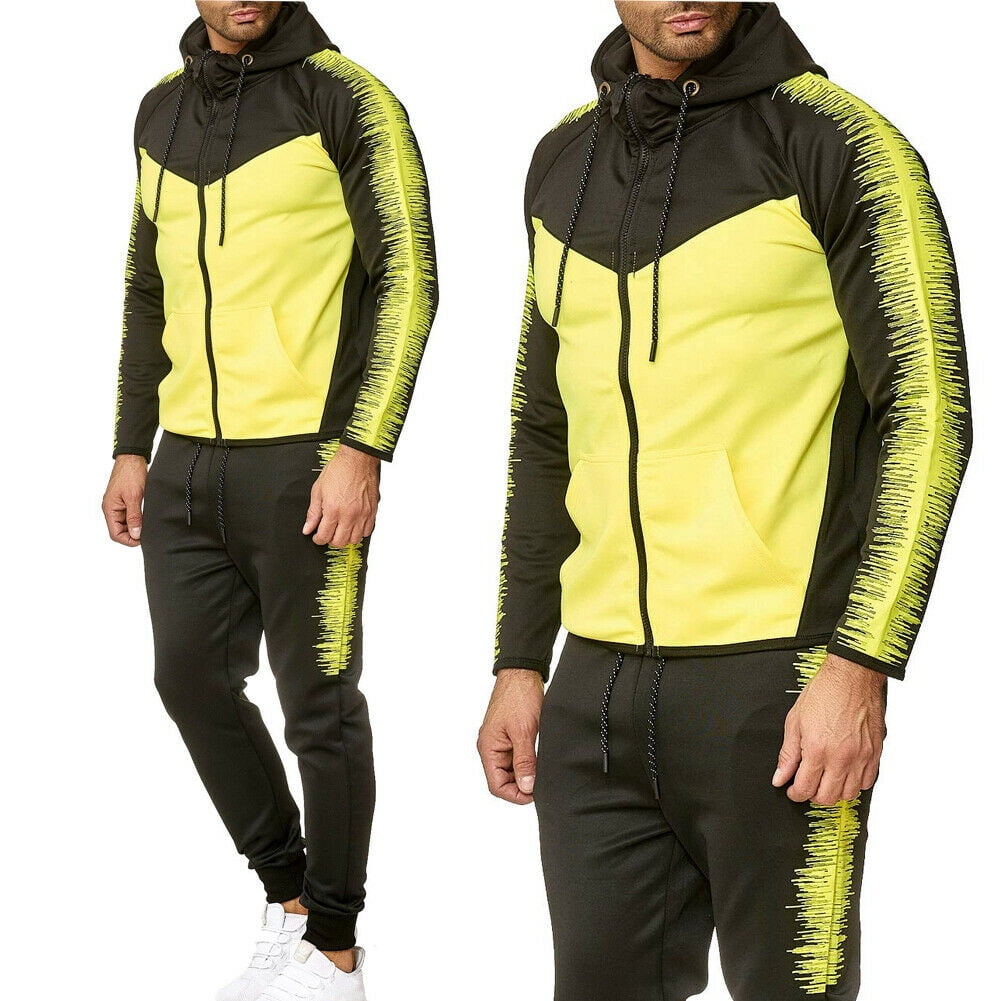 Calsunbaby Mens Casual Tracksuit Sport Suit Jogging Hoodie Athletic