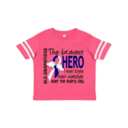 

Inktastic ALS Bravest Hero I Ever Knew 1 Gift Toddler Boy Girl T-Shirt