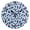 Black, variant on Blue and White Vector Pattern Wall Clock 10in Round Artistic Oil Painting Home Decor Desk Table Clock
