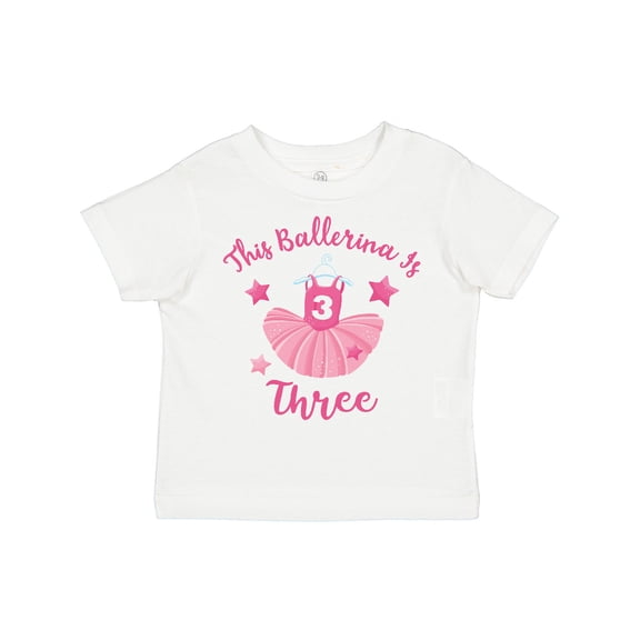 Inktastic Ballerina 3rd Birthday Girls Toddler T-Shirt