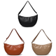 thumbnail image 1 of Bolso Crescent para Mujeres Y Hombres Hombro Con Bolsillo Interior Hobo PU El (), 1 of 9