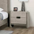 thumbnail image 5 of Furniture of America Yasgard 2-Drawer Solid Wood Nightstand in Gray, 5 of 10