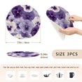 thumbnail image 2 of White and Purple Flowers Trivet Mats Woven Pot Holders 3Pcs Non-Slip Heat Resistant for Hot Pots Pans Pats, 2 of 6