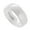 White, variant on Metals Jewelry 8mm White Ceramic Wedding Band Classic Mirror Polished Ring Size 4