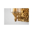 thumbnail image 3 of Lucas McKearn Mosaic 1-light Metal Bath Vanity Light in Antique Gold, 3 of 3