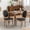 Black, variant on MIKIBAMA Olive Green PU Upholstered Dining Chair, Set of 2