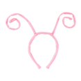 thumbnail image 1 of Diadema con antenas de animales, tocado ajustable para cumpleaños de adultos. Rosa, 1 of 9