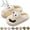 C-beige, variant on Solemates Slides, Solemate Kissing Slippers For Couples, 3D Big Eye Dog Funny Cartoon Package Head Warm Soft Shoes