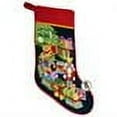 thumbnail image 2 of Peking Handicraft Toy Train Needlepoint Stocking, Wool, 11 Inch X 18 Inch, 2 of 2