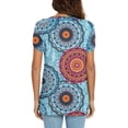 thumbnail image 6 of ANYJOIN Womens Summer Tunics Tops Short Sleeve Casual T-Shirts V Neck Lightweight Cute Blouse, 6 of 6