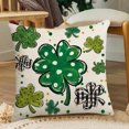 thumbnail image 4 of StSilkitty St. Patrick's Day Pillow Cover Sofa Pillow Cover Washable Pillow Cover Holiday Gift Suitable for Sofa Bedroom Office, 4 of 6
