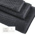 thumbnail image 4 of Great Bay Home Quick Dry Diamond Waffle 4 Piece Bath Towel Set, Stone Blue, 4 of 7