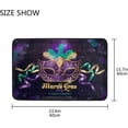 thumbnail image 7 of GZHJMY Mardi Gras Door mat Non Slip Floor Door Rug, Soft Floor Mat for Kitchen Garden Bedroom Indoor Outdoor Entrance Home Holiday Decoration 23.6" x15.7", 7 of 7