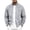 Gray, variant on Rvwovn Men's Faux Suede Bomber Jacket Full Zip Stand Collar Casual Fall Winter Outerwear with Pockets