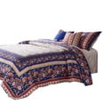 thumbnail image 4 of Loir 2 Piece Twin Quilt Set with Floral Print, Multicolor- Saltoro Sherpi, 4 of 5