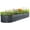 8x2x1 ft Gray, variant on King Bird 6x2x1 ft Raised Garden Bed Kit Elevated Planter Box Galvanized Steel for Indoor Outdoor for Vegetables Flowers Patio Gardening Dark Gray