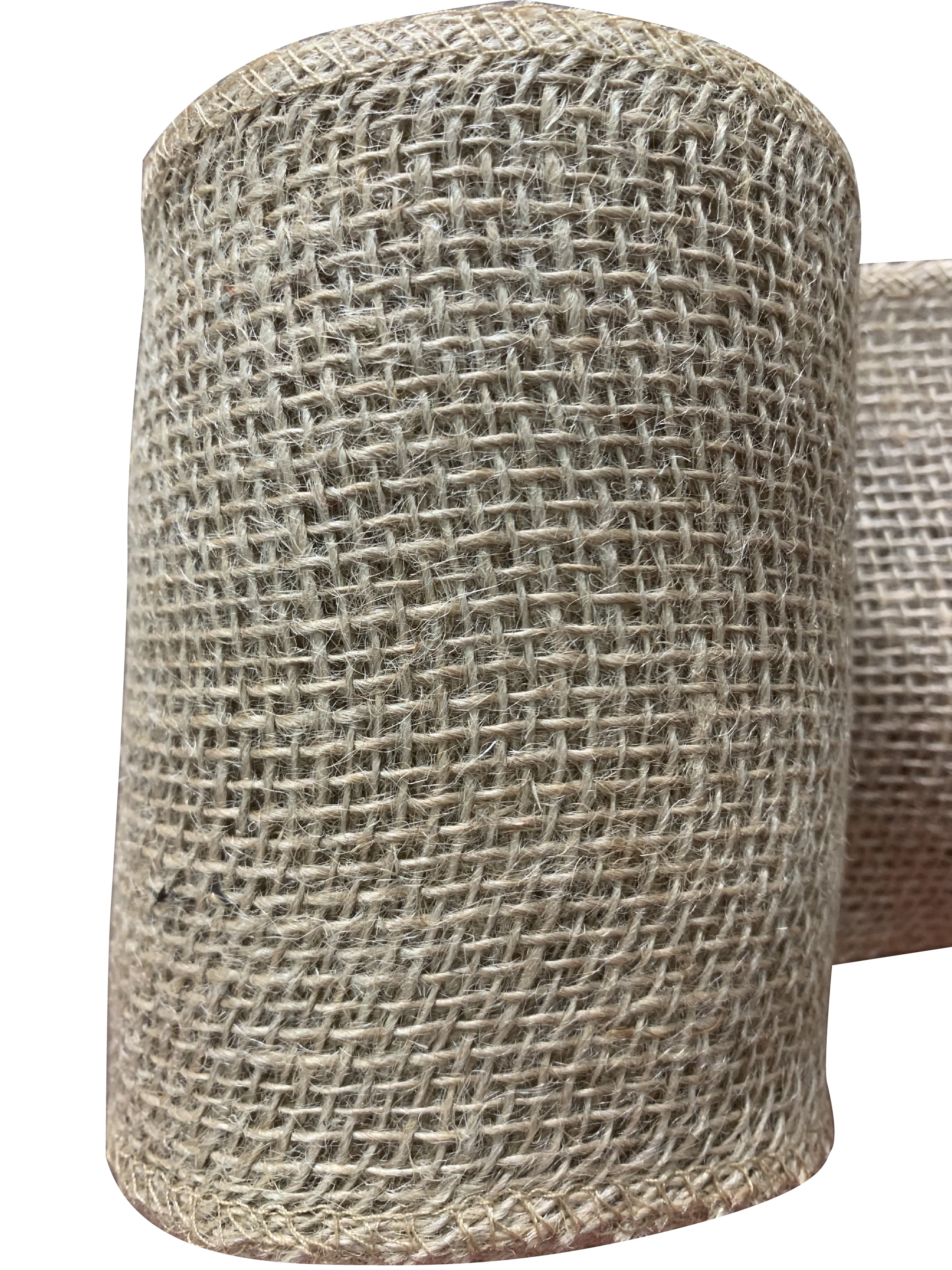 (2 pack) Mainstays Unwired Natural Loose Weave Burlap Ribbon 5.5"x30', 1 Each