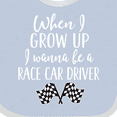 thumbnail image 4 of Inktastic Future Race Car Driver Childs Boys Baby Bib, 4 of 4
