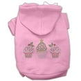 thumbnail image 5 of Christmas Cupcakes Rhinestone Hoodie Cream XS (8), 5 of 6