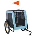 thumbnail image 1 of Aosom Remorque pour Chiens avec Rangement pour Attelage de Suspension pour Chiens Moyens, Bleu, 1 of 10