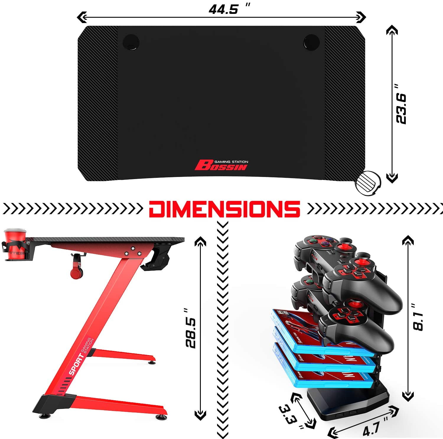 Vitesse gaming desk sale 63