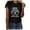 Black, variant on LYXSSBYX Mama Shirts for Women Short Sleeve Women's Letter Printed Short Sleeved Casual Loose Top Short Sleeved Round Neck Top/shirt