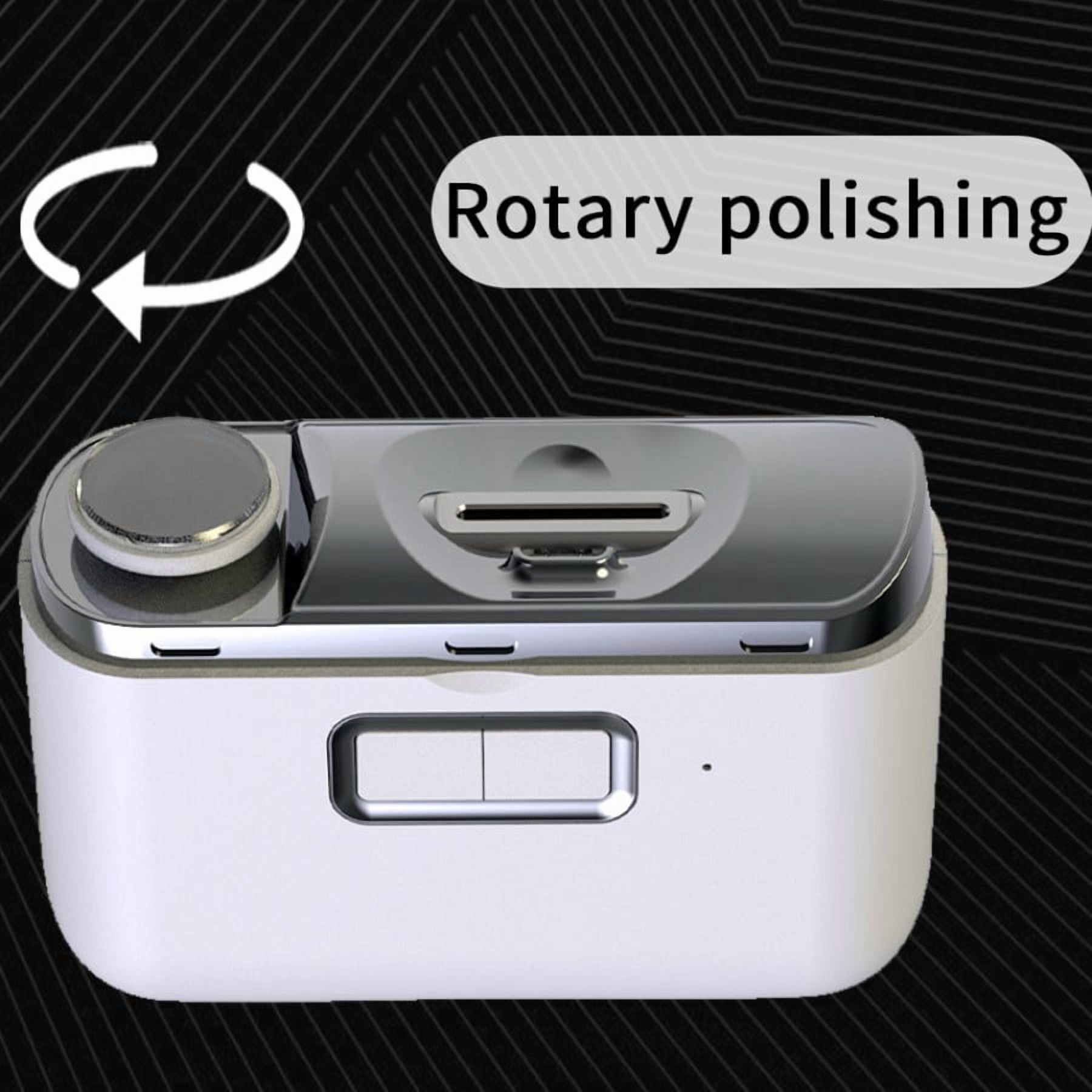 All-in-One Rechargeable Nail Care System, 3-in-1 Automatic Clipper, File & Polisher for the Whole Family, with Mess-Free Nail Collector
