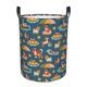 thumbnail image 1 of Balery Beach Dog Cesta de ropa redonda con asas, impermeable, independiente, para ropa, juguetes, dormitorio y familia-Medium, 1 of 6
