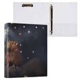 thumbnail image 3 of Mouse Starry Sky 3 Ring Binders 1.5 inch Hardcover File Folders with Interior Pockets A4 Size Organizer for School Office Hospital, 3 of 8