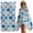 Blue, variant on Yellow Blue Morocco Pattern 2-in-1 Beach Towel Backpack,Quick Dry Beach Towel Blanket Bag,Modern Moroccan Geometric Portable Bath Pool Yoga Swim Picnic Camping Towels Travel Essential 27.6x55 Inches