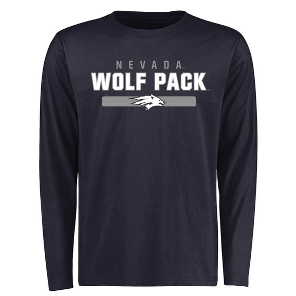 Men's Navy Nevada Wolf Pack Team Strong Long Sleeve T-Shirt