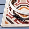 thumbnail image 4 of SAFAVIEH Veranda Jantar Geometric Indoor/Outdoor Area Rug, 8' x 11'2", Cream/Red, 4 of 11