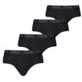 thumbnail image 1 of PUMA Calzoncillos Hombre, Pack de 4 - Basic Brief ECOM, Algodón elástico, Uso diario Negro S (Small), 1 of 4