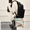 thumbnail image 6 of Insulated Lunch Bag 6L Leak-Proof Lunch Box with Shoulder Strap Multiple Pockets Lunch Tote Watercolor Colorful Floral, 6 of 9