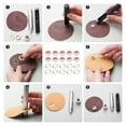 thumbnail image 3 of Eyelet Kit, Easy To Install 8mm 500 Sets Grommet Kit  for DIY ,Red, 3 of 8