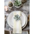 thumbnail image 2 of Cream White Stripe Cloth Napkins Set of 8 Reusable Dinner Napkins, Modern Rustic Vertical Striped Cocktail Napkin Washable Table Napkins for Wedding/Holiday Party/Baby Shower 20"x20", 2 of 7