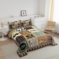 thumbnail image 2 of YST Rv Camper Theme Bedding Set Toddler,Kids Happy Camping Comforter Set Rustic Cabin Room Decor,Travel Trailers Accessories Camper Quilts for Bunk,Patchwork Buffalo Plaid Comforter Set 2Pcs, 2 of 5
