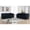 Black-6 seat, variant on Aoowow 59" Chesterfield Velvet Sofa, 2-Seater Tufted Couch, Nailhead Trim, Beige Upholstered Sofa for Living Room