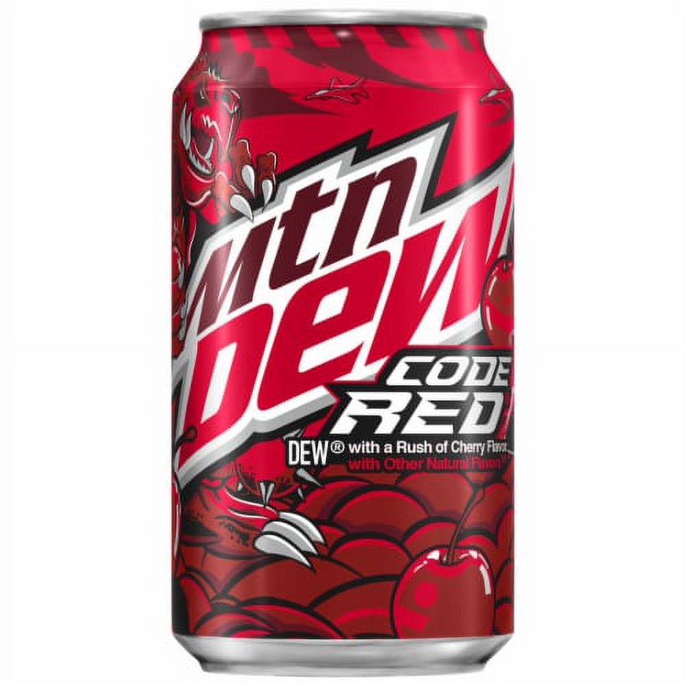 2X-Mountain Dew Code Red Soda Can - 12 fl oz - 12 pk