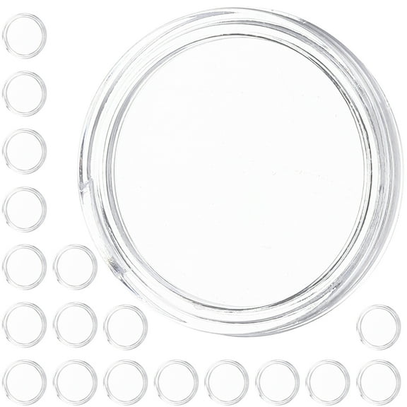 HAMPPLIES Coin Storage Case Plastic 50Pcs 1In Inner Diameter