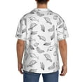 thumbnail image 3 of Pofeuu Sea Turtle Print Mens Casual Short Sleeve Shirts Beach Summer Spread Collar Pocket Tops Men's Casual Short-sleeved Shirt-, 3 of 5
